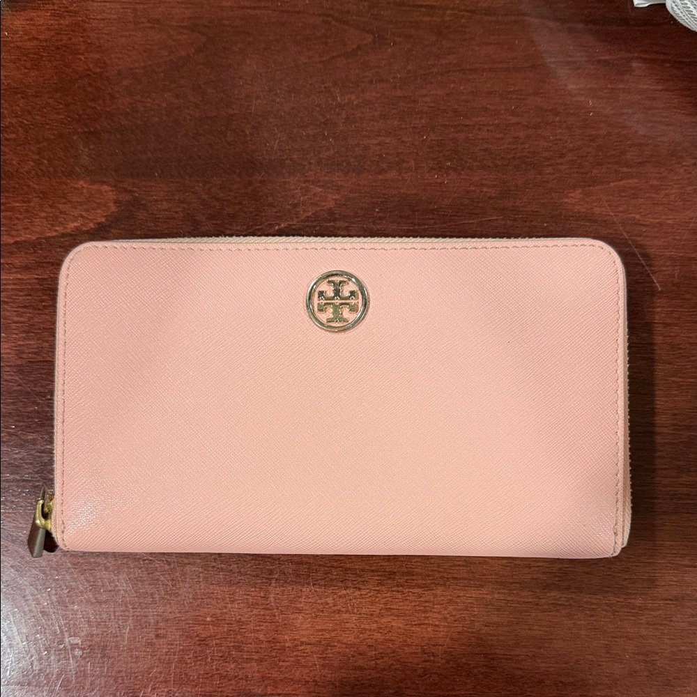 Tory Burch Blush Pink Zip Wallet
